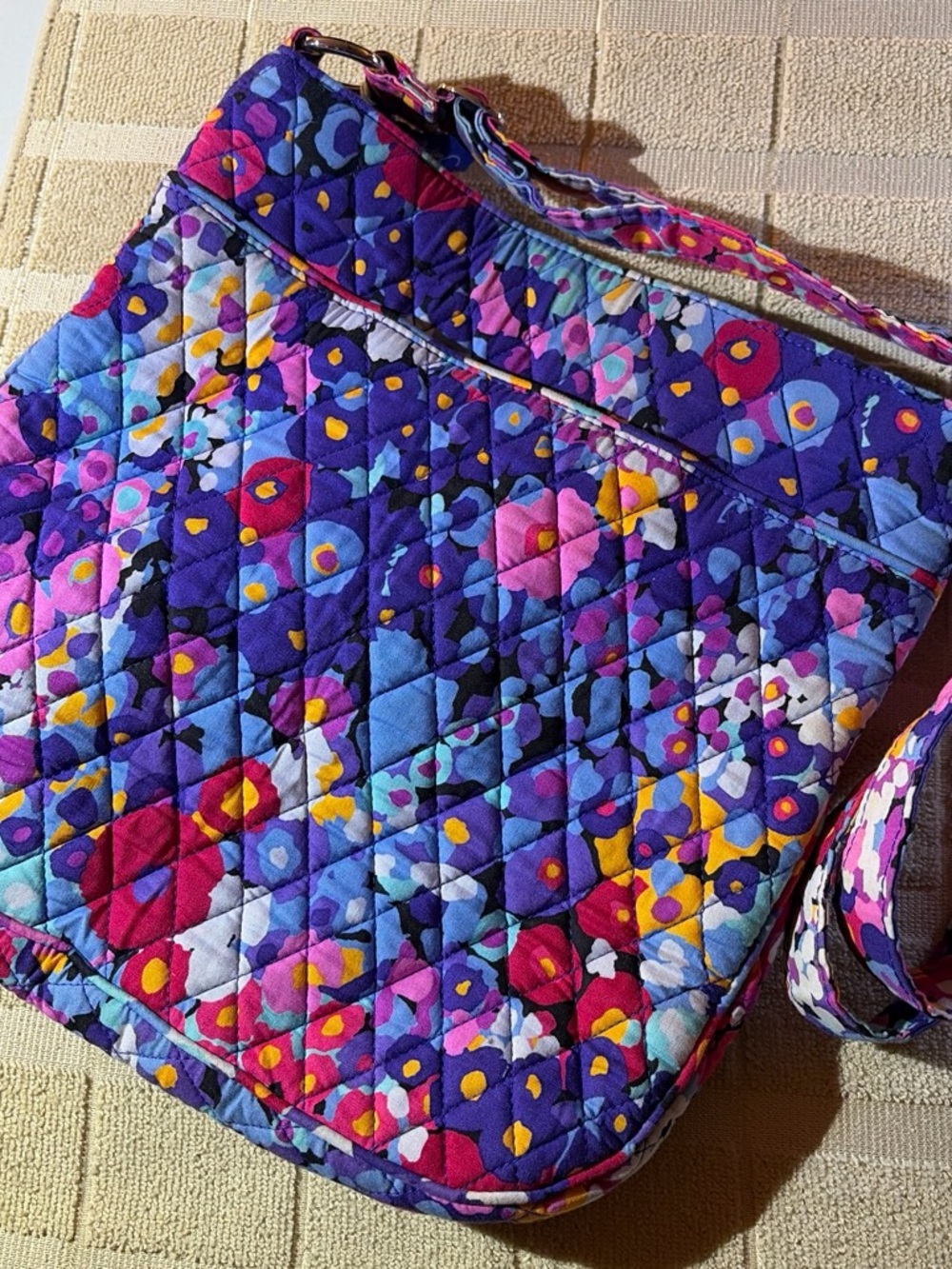 Vera Bradley Floral Quilted Crossbody Bag - Picture 6 of 9